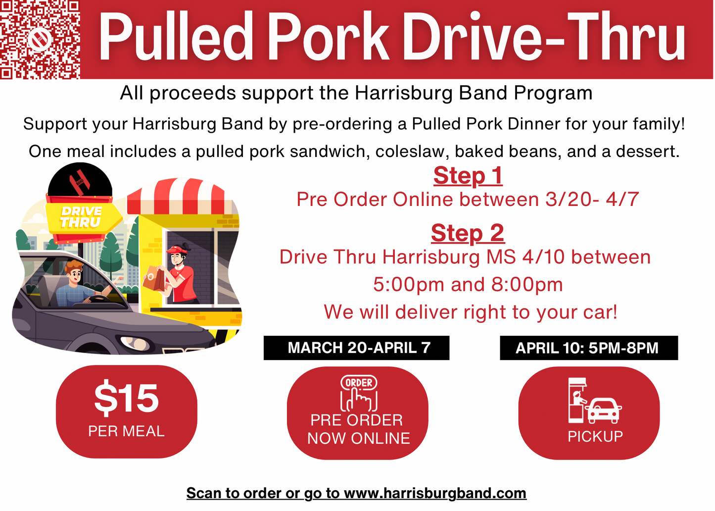 Pulled Pork Drive-Thru Dinner